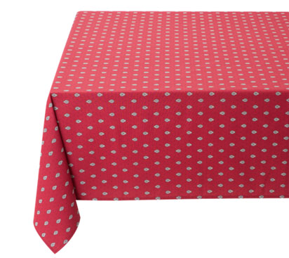 French tablecloth coated or cotton (Bastide. red) - Click Image to Close
